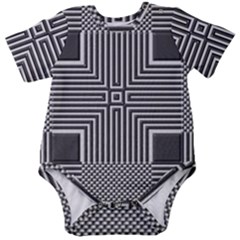 Construction Background Geometric Baby Short Sleeve Bodysuit by Semog4