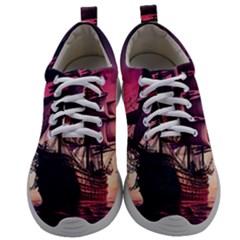 Ship Pirate Adventure Landscape Ocean Sun Heaven Mens Athletic Shoes by Semog4