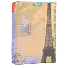 Scrapbook Paris Vintage France Playing Cards Single Design (rectangle) With Custom Box by Salman4z