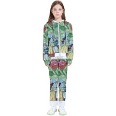 Stained Glass Rose Flower Kids  Tracksuit by Salman4z