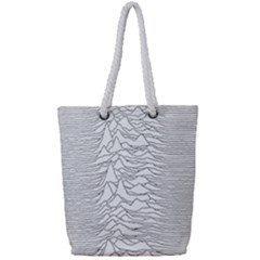 Joy Division Unknown Pleasures Post Punk Full Print Rope Handle Tote (small) by Salman4z