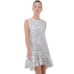 Joy Division Unknown Pleasures Post Punk Frill Swing Dress by Salman4z