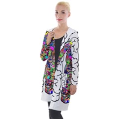 Brain Mind Aianatomy Hooded Pocket Cardigan by Salman4z