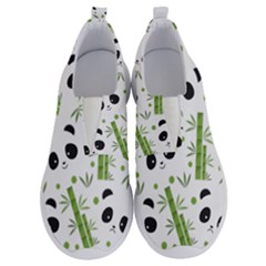 Giant Panda Bear Green Bamboo No Lace Lightweight Shoes by Salman4z