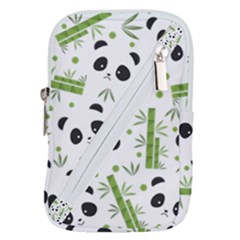 Giant Panda Bear Green Bamboo Belt Pouch Bag (large) by Salman4z