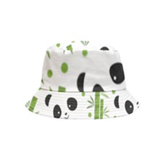 Giant Panda Bear Green Bamboo Bucket Hat (kids) by Salman4z