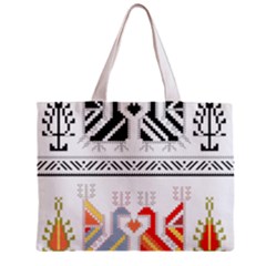 Bulgarian Folk Art Folk Art Zipper Mini Tote Bag by Salman4z