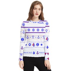 Marine Nautical Clip Art Women s Long Sleeve Rash Guard by Salman4z