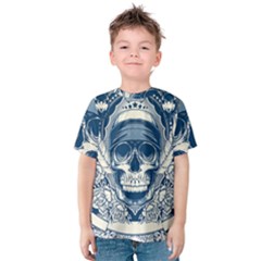 Skull Drawing Kids  Cotton Tee