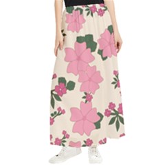 Floral Vintage Flowers Maxi Chiffon Skirt by Dutashop