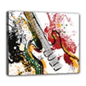 Electric Guitar Grunge Deluxe Canvas 24  x 20  (Stretched) View1