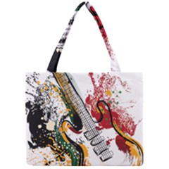 Electric Guitar Grunge Mini Tote Bag