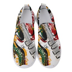 Electric Guitar Grunge Women s Slip On Sneakers by Salman4z