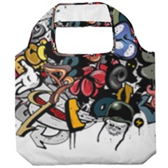 Mural Graffiti Paint Foldable Grocery Recycle Bag by Salman4z