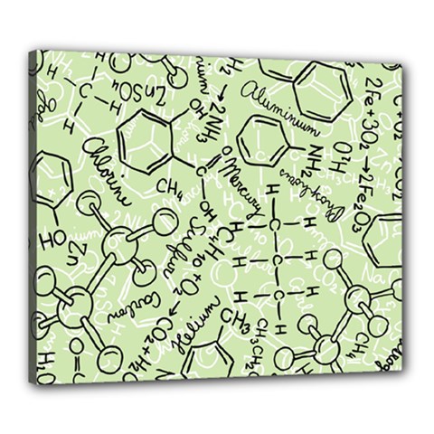 Multicolored Chemical Bond Illustration Chemistry Formula Science Canvas 24  X 20  (stretched) by Salman4z