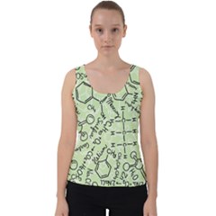 Multicolored Chemical Bond Illustration Chemistry Formula Science Velvet Tank Top by Salman4z