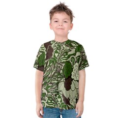 Texture Ornament Pattern Seamless Paisley Kids  Cotton Tee