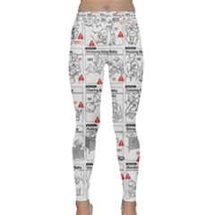 White Printer Paper With Text Overlay Humor Dark Humor Infographics Classic Yoga Leggings by Salman4z