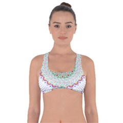 Flower Abstract Floral Hand Ornament Hand Drawn Mandala Got No Strings Sports Bra by Salman4z