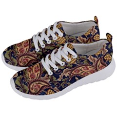 Leaves Flowers Background Texture Paisley Men s Lightweight Sports Shoes by Salman4z