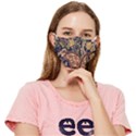 Leaves Flowers Background Texture Paisley Fitted Cloth Face Mask (Adult) View1