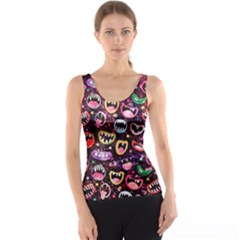 Funny Monster Mouths Tank Top