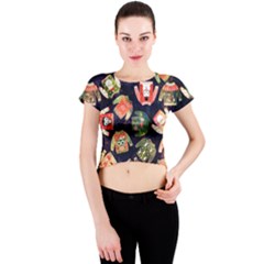 Ugly Christmas Crew Neck Crop Top by Salman4z