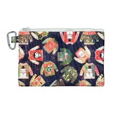 Ugly Christmas Canvas Cosmetic Bag (large) by Salman4z