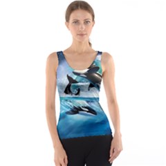 Orca Wave Water Underwater Tank Top