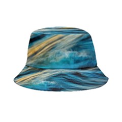 Waves Abstract Inside Out Bucket Hat by Salman4z