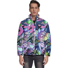 Rick And Morty Time Travel Ultra Men s Puffer Bubble Jacket Coat