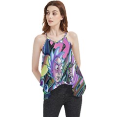 Rick And Morty Time Travel Ultra Flowy Camisole Tank Top by Salman4z