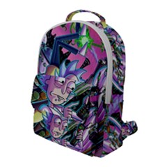 Rick And Morty Time Travel Ultra Flap Pocket Backpack (Large)