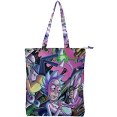 Rick And Morty Time Travel Ultra Double Zip Up Tote Bag by Salman4z