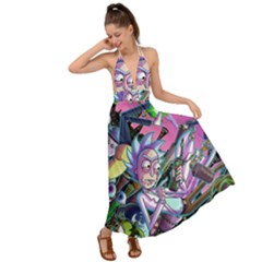 Rick And Morty Time Travel Ultra Backless Maxi Beach Dress by Salman4z