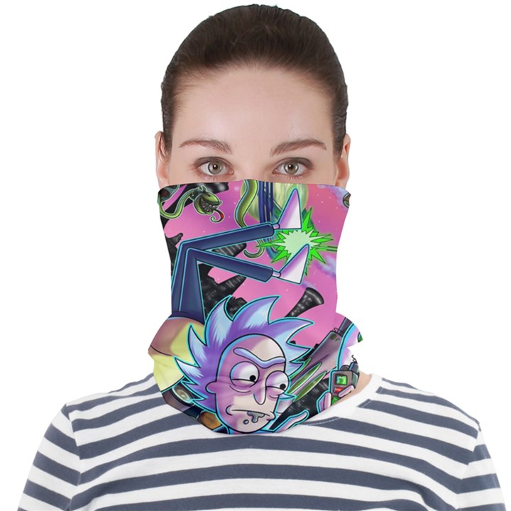 Rick And Morty Time Travel Ultra Face Seamless Bandana (Adult)