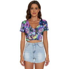 Rick And Morty Time Travel Ultra V-Neck Crop Top