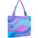 Colorful Blue Purple Wave Mini Tote Bag View2