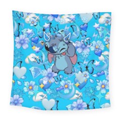 Blue Stitch Aesthetic Square Tapestry (large) by Salman4z