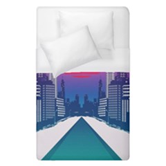 Retro Cityscape Artist Artwork Digital Art Duvet Cover (Single Size)