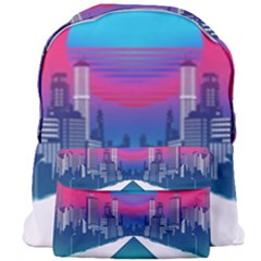 Retro Cityscape Artist Artwork Digital Art Giant Full Print Backpack