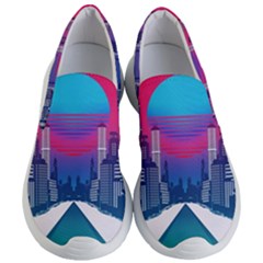 Retro Cityscape Artist Artwork Digital Art Women s Lightweight Slip Ons