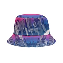 Retro Cityscape Artist Artwork Digital Art Bucket Hat by Salman4z