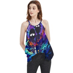Rick And Morty In Outer Space Flowy Camisole Tank Top by Salman4z