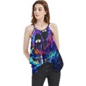 Rick And Morty In Outer Space Flowy Camisole Tank Top View1