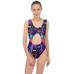 Rick And Morty In Outer Space Center Cut Out Swimsuit by Salman4z