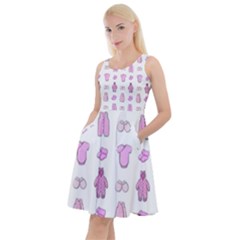 Kid’s Clothes Knee Length Skater Dress With Pockets by SychEva