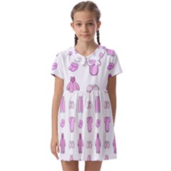 Kid’s Clothes Kids  Asymmetric Collar Dress by SychEva