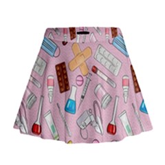 Medical Mini Flare Skirt