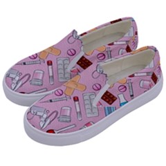 Medical Kids  Canvas Slip Ons by SychEva